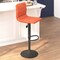 Flash Furniture Cognac Vinyl Adjustable Barstool with Black Base CH-92023-1-BRBK-GG - alternate 6